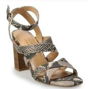 Lauren Conrad Women's Snake Print Heels Sandals, Size 5.5 - NEW